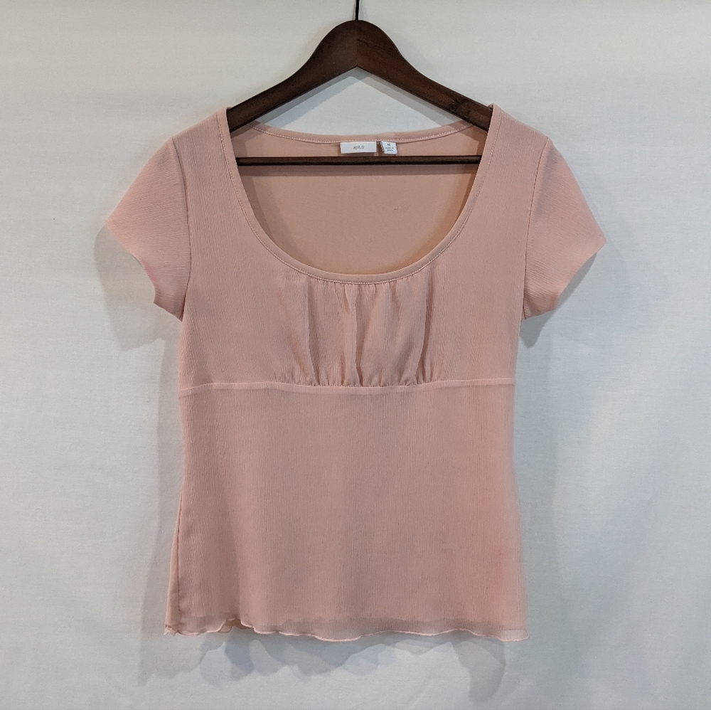 Vintage apt. 9 Ballerina Pink Style Delicate Tshirt Blouse Size Medium